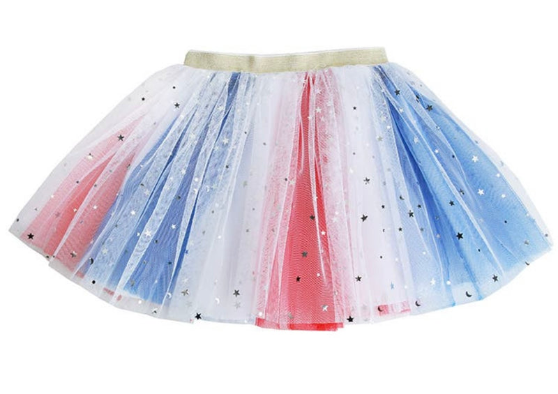 Red White and Blue with Stars Tutu