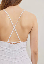 Gathered Waist Tiered Dress