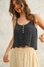 Crochet Knitted Top