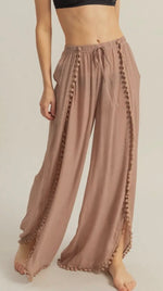 Tulip Hem Coverup Flowy Pants