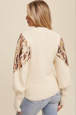 Sequin Knit Sweater