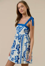 Shoulder Tie Mini Dress