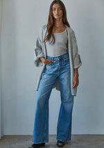 Folded Sleeve Cardigan