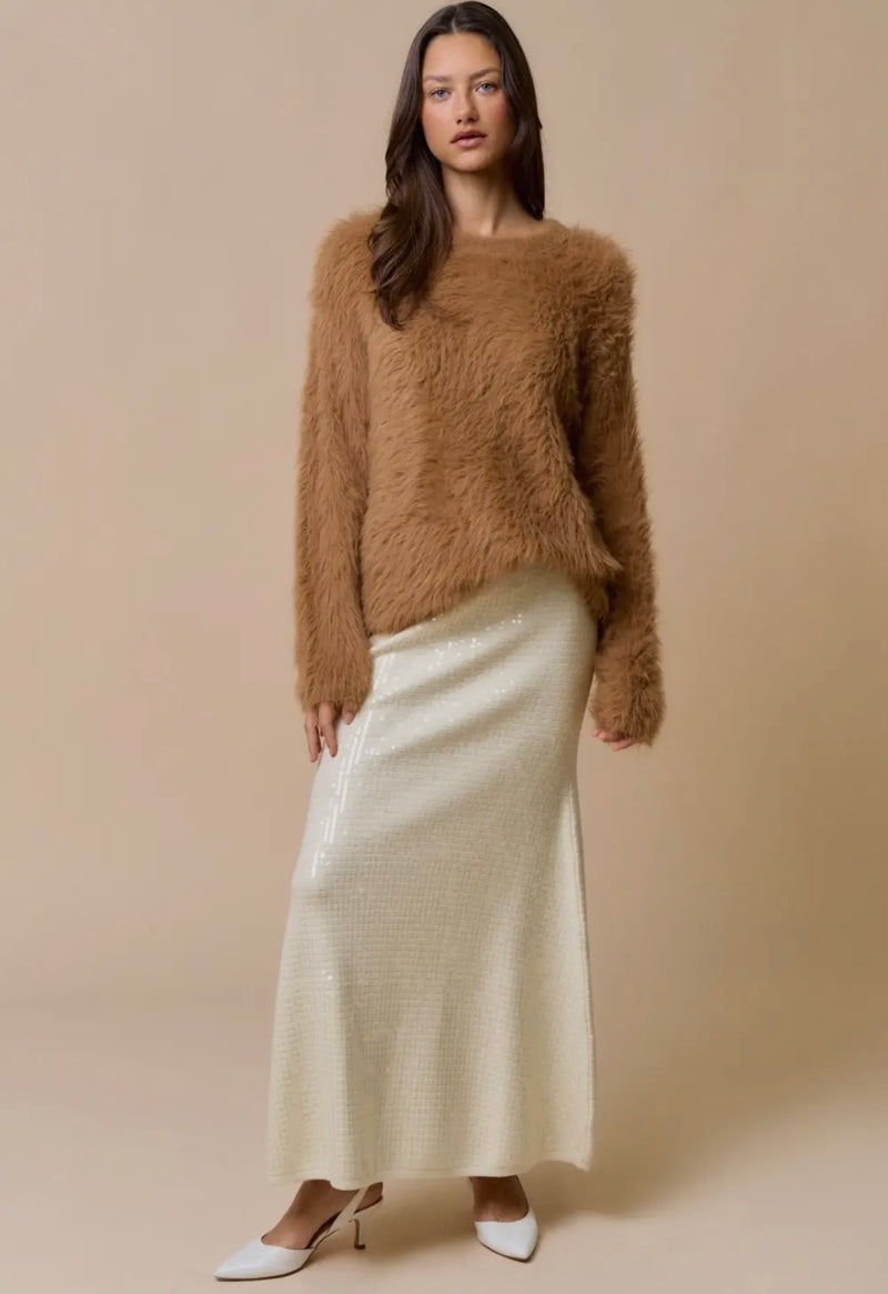 Crew Neck Sweater Top