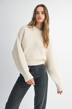 Chunky Ribbed Knit Sweater
