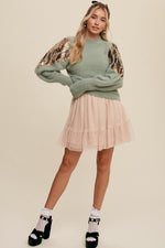 Sequin Knit Sweater