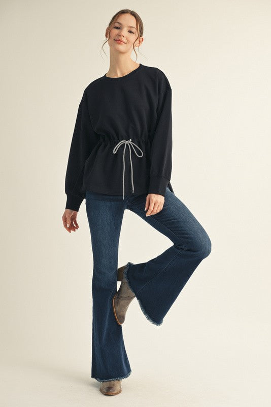 Drawstring Waist Top