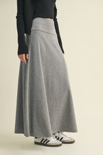 Brushed Rib Maxi Skirt