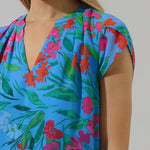 Finy Floral Souris Pleated Blouse