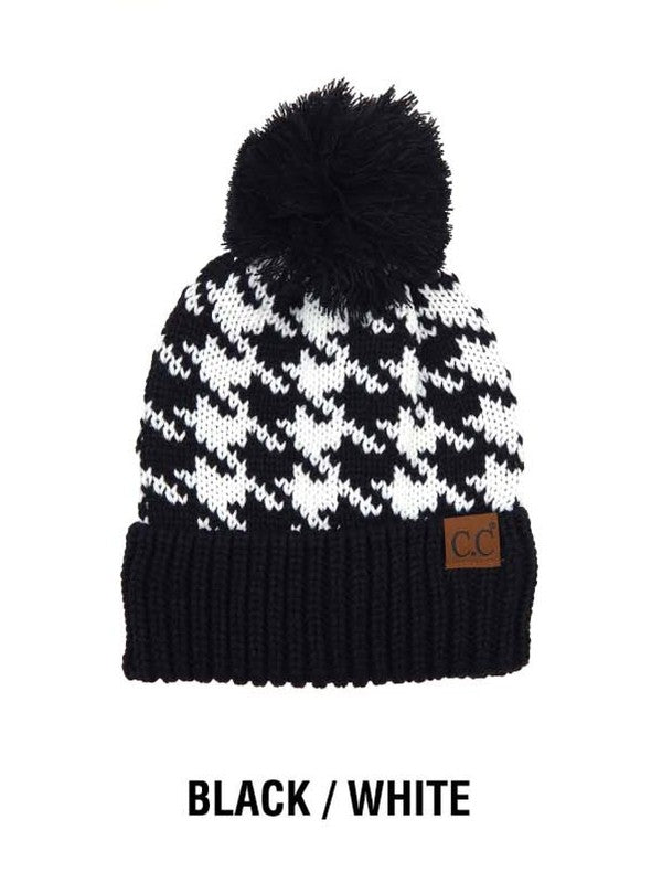 CC Houndstooth Beanie