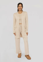 Lounge Open-Front Terry Cardigan