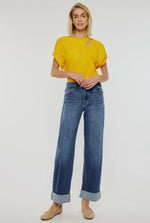 High Rise Wide Leg Denim
