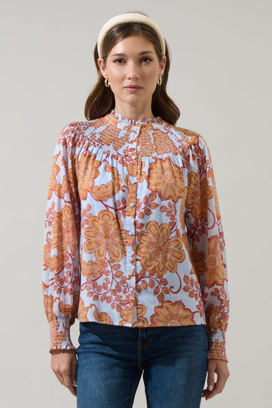 Siany Smocked Top