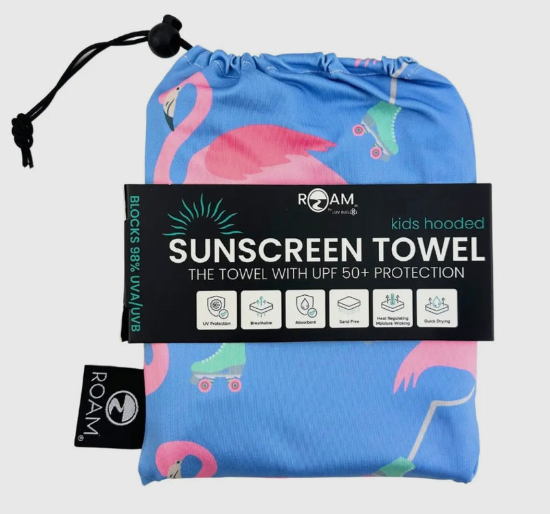 Kids Hooded UPF 50+ Sunscreen Towel