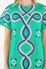 Embroidered Mini Dress