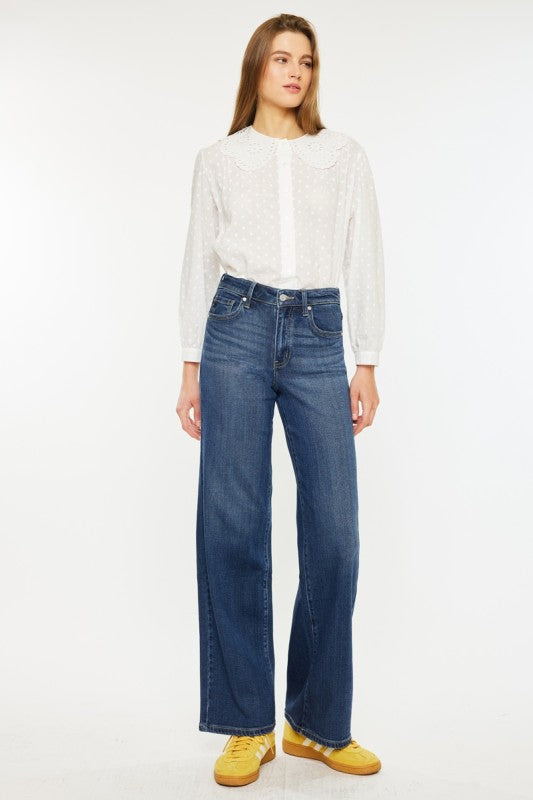 High Rise Wide Leg Jeans