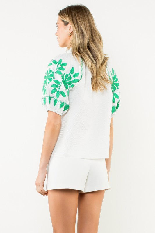 Kelly Textured Top