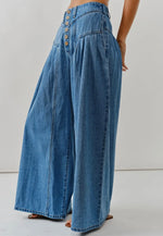 Front Button Down Flare Jeans