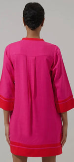 Allie Shift Linen Mini Dress
