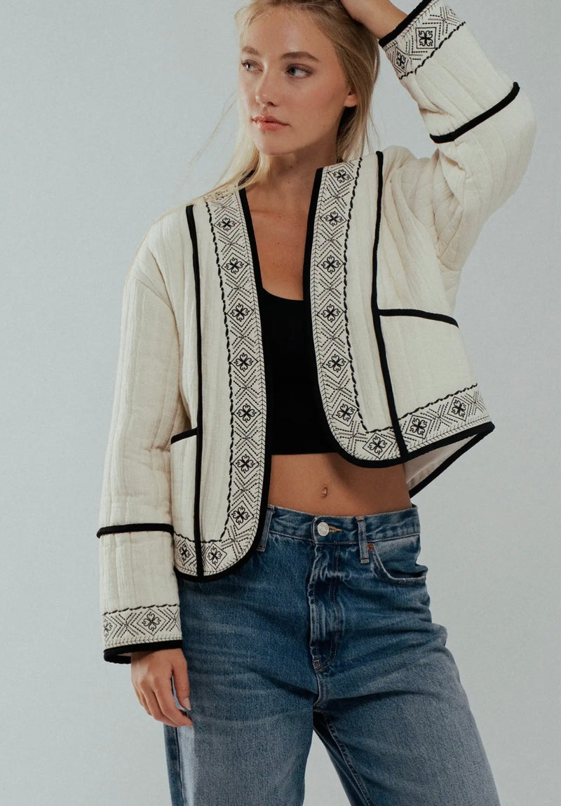 Boho Embroidered Jacket