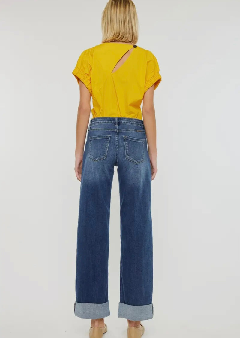 High Rise Wide Leg Denim
