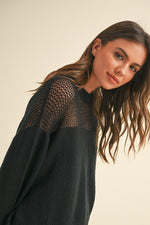 Sheer Top Detail Sweater