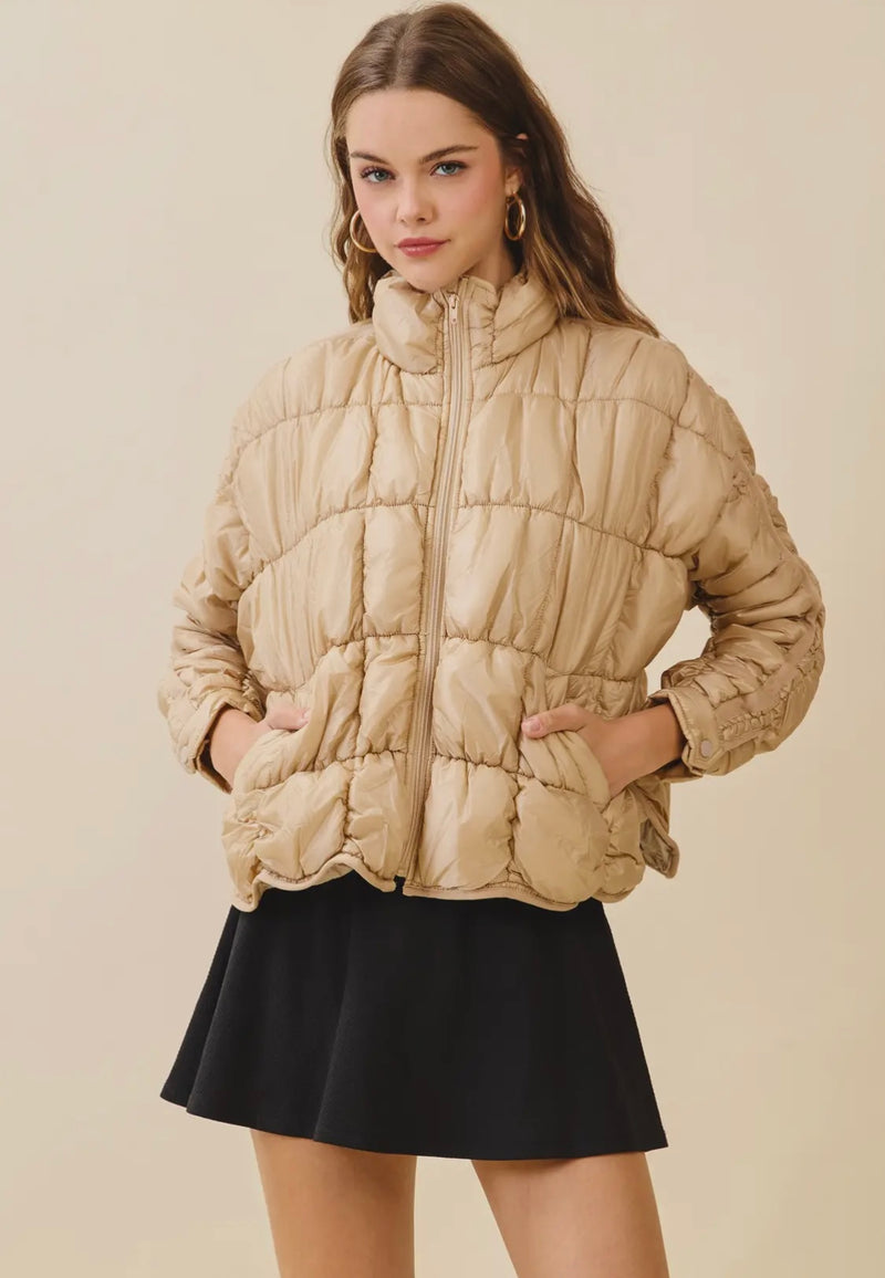 Light Weight Quilted Puffer Jacket