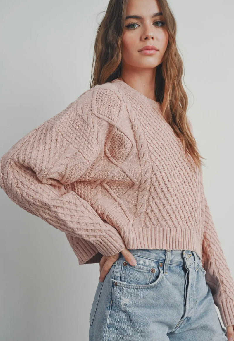 Fall Cable Knit Sweater