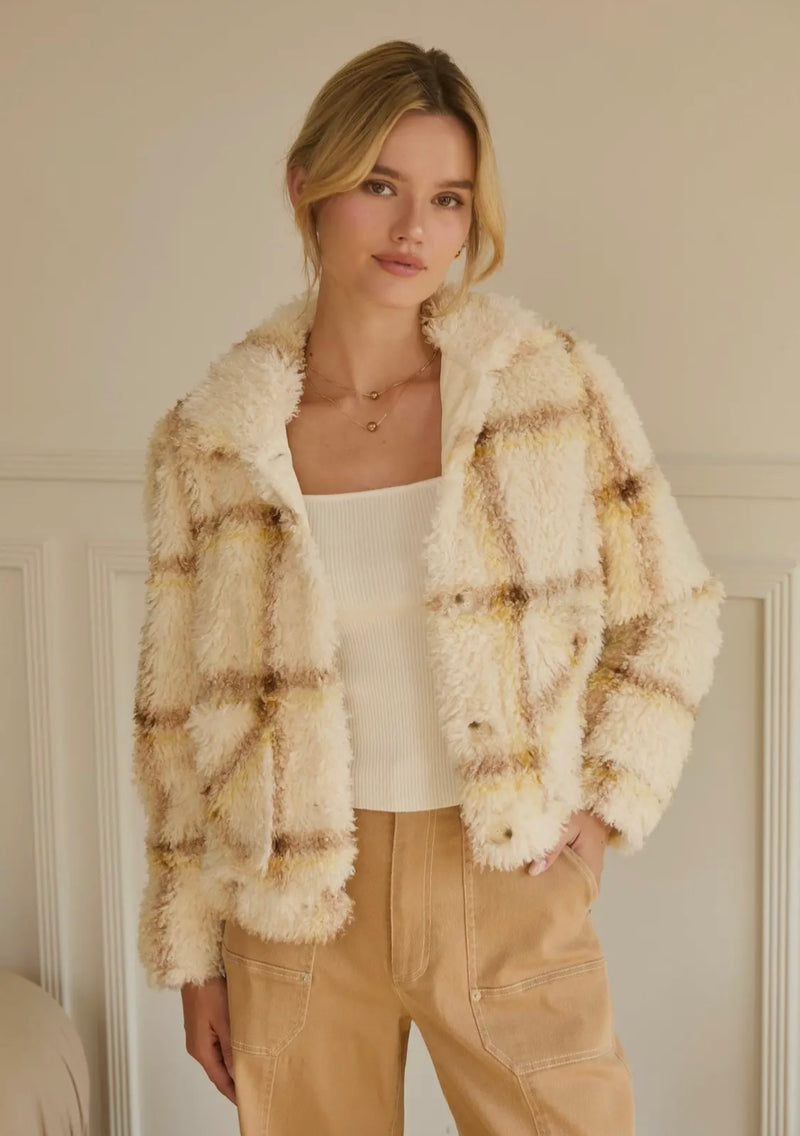 Sherpa Plaid Shacket