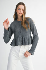 Peplum Cardigan