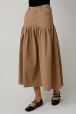 Fit And Flare Maxi Skirt
