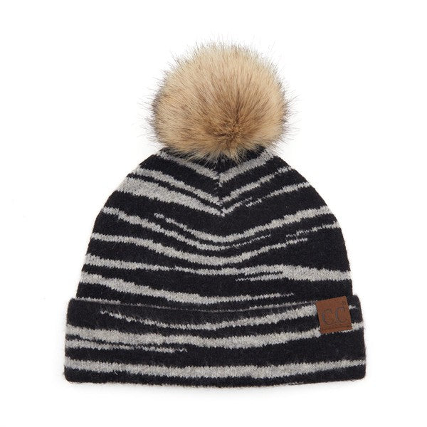 Zebra Print Beanie