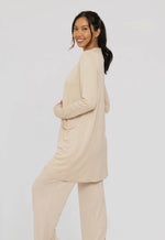 Lounge Open-Front Terry Cardigan