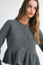 Peplum Cardigan