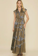 Print Tiered Maxi Dress