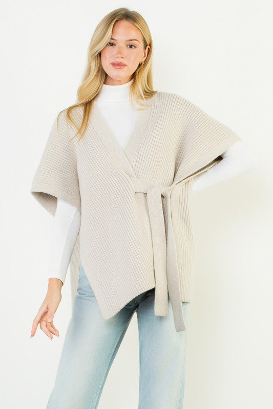 Sleeveless Knitted Cardigan