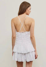 Gathered Waist Tiered Dress