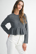 Peplum Cardigan