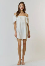 Flutter Sleeve Gauze Mini Dress