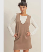 V Neck Mini Dress