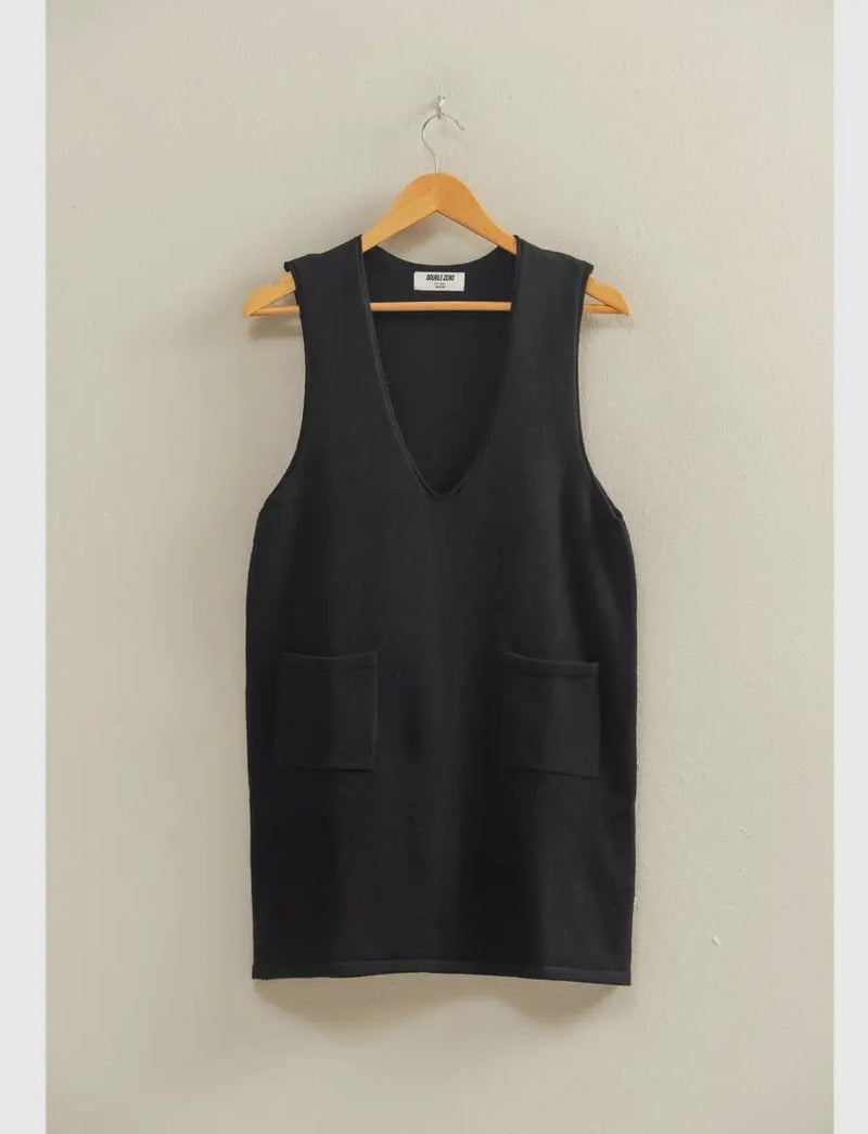 V Neck Mini Dress
