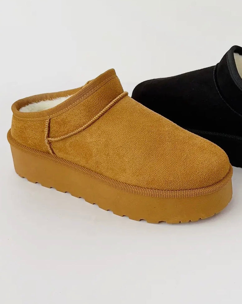 Ankle Platform Sherpa Shoe