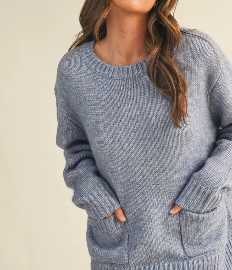 Front Patch Pocket Sweater