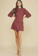 Plaid Button Down Dress