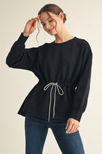 Drawstring Waist Top