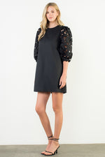 Eyelet Short Sleeve Dress