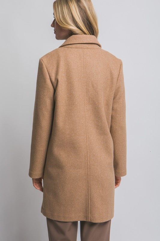 Notched Lapel Coat