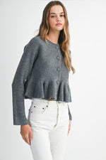 Peplum Cardigan