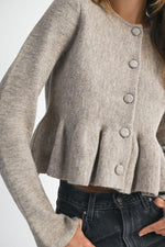 Peplum Cardigan
