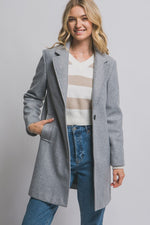 Notched Lapel Coat